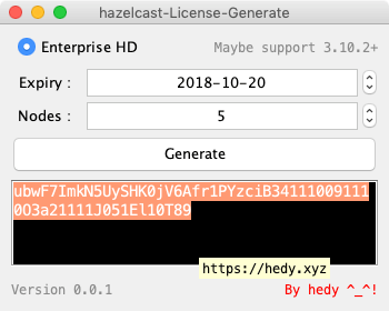 hazelcast-license-generate